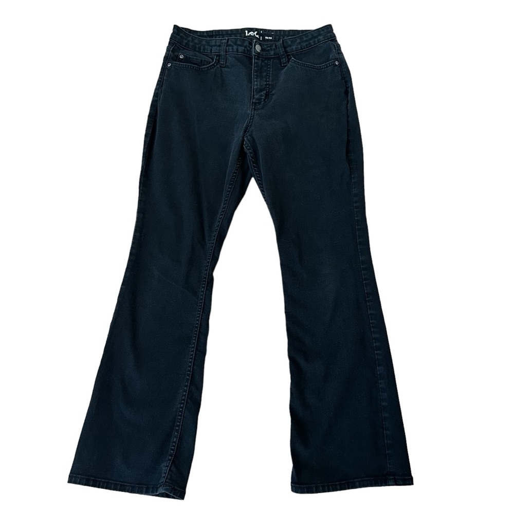 Lee Women's Mid Rise Bootcut 5 Pocket Jeans Black Size 10P